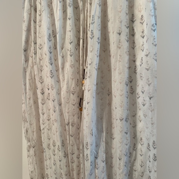 FREE PEOPLE S Intimately Cotton Wide Leg PJ Pant BAGGY Feather Weight POCKETS - Picture 5 of 16